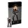 Noir - Glanzende, lange mouwen jumpsuit (zwart) - L