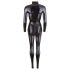 Cottelli - Glanzend Lange Mouw Party Catsuit (Zwart)