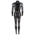 Cottelli - jumpsuit dames - lange mouw - glanzend zwart - L