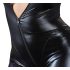 Cottelli Plus Size - Glanzende Jumpsuit met Lange Mouwen (Zwart)