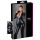 Cottelli Plus Size - Glanzende Jumpsuit met Lange Mouwen (Zwart) - 3XL