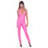 Cottelli Party - Jumpsuit met diepe rug (roze) - L