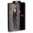 Cottelli Party - halter jumpsuit met veter (zwart) - L
