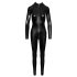 Noir - Lange jumpsuit met slangenprint (zwart) - M