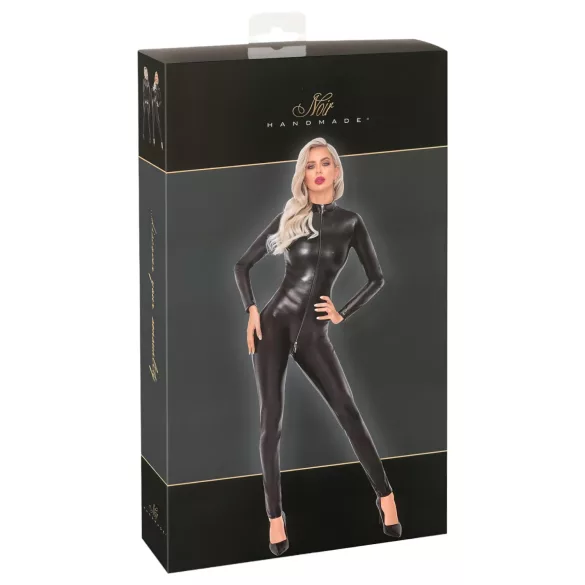 Noir - catsuit voor dames - slangendessin - zwart - L