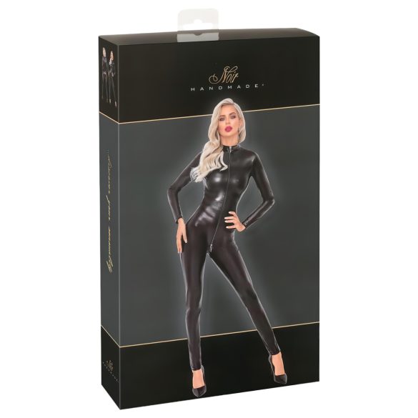 Noir - Lange jumpsuit met slangenprint (zwart) - XL