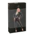 Noir - Lange jumpsuit met slangenprint (zwart) - XL