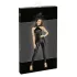Noir - catsuit dames - glanzend met ritssluiting - zwart