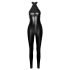 Noir - Glanzend Jumpsuit met Ritssluiting (Zwart) - M