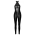 Noir - catsuit dames - glanzend met ritssluiting - zwart - M