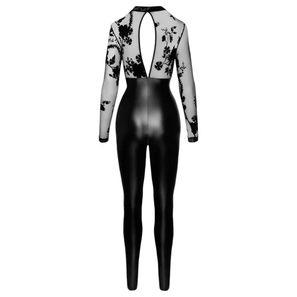 Noir - jumpsuit met kanten top (zwart)