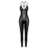 Cottelli - matte overall met afneembaar borstharnas (zwart)