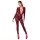 Noir Kink Royal - bodystocking - transparant - rood - L