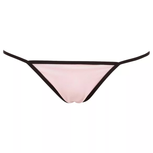 Cottelli - babydoll - kanten ruches - zwart - XL