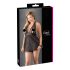 Cottelli Plus Size - luchtige kanten babydoll (zwart)