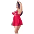 Cottelli Plus Size - babydoll - kant - rood - 4XL