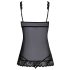 Kissable - Open babydoll (zwart)