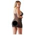 Cottelli Plus Size - Zwarte kanten nachtjurk, verleidelijk transparant - 2XL