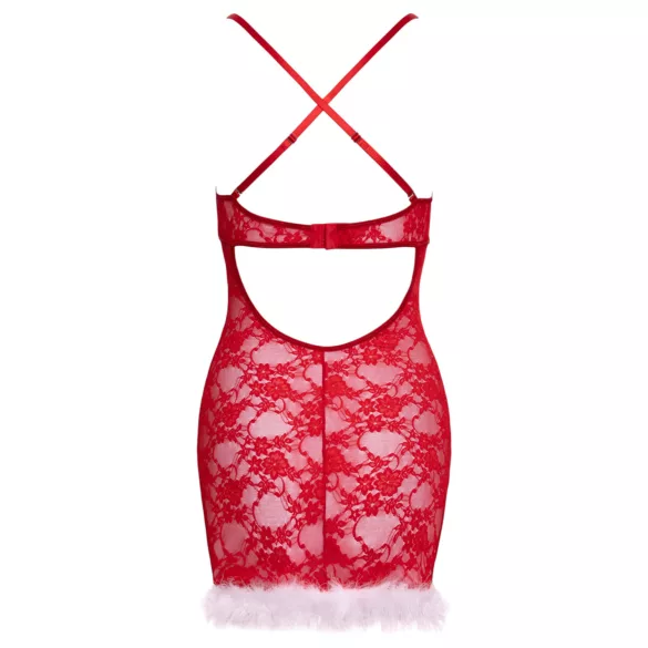 Cottelli - kerst mini-jurkje (rood) - L/XL