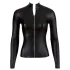 Cottelli - dames shirt met lange mouwen - glans - zwart - L