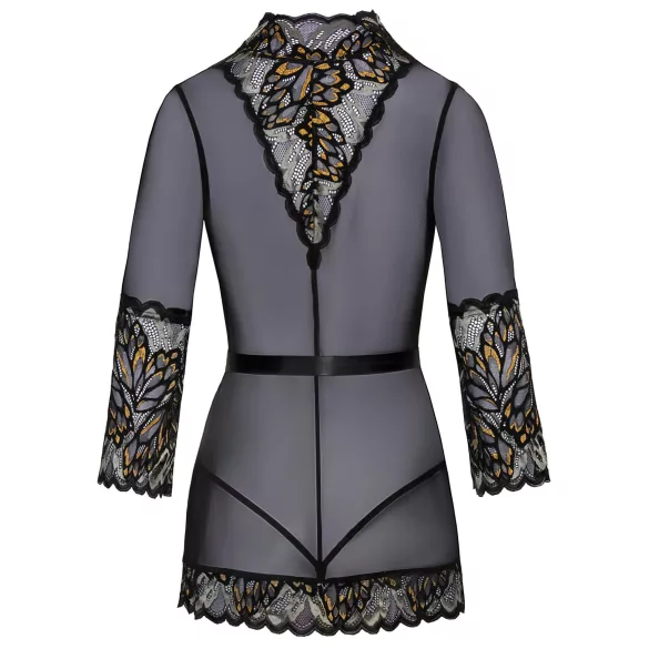 Kissable - korte kimono (zwart) - L/XL