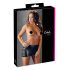 Cottelli - Glanzende minirok met gespen (zwart) - M