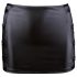Cottelli - Glanzende minirok met gespen (zwart) - XL