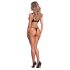 Obsessive Keira Lise - bh set - glanzend - zwart
