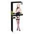 Black Level - Open top met jarretelgordel (zwart) - M