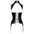 Black Level - Open top met jarretelgordel (zwart) - M