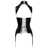 Black Level - open bh met jarretels - zwart - XL