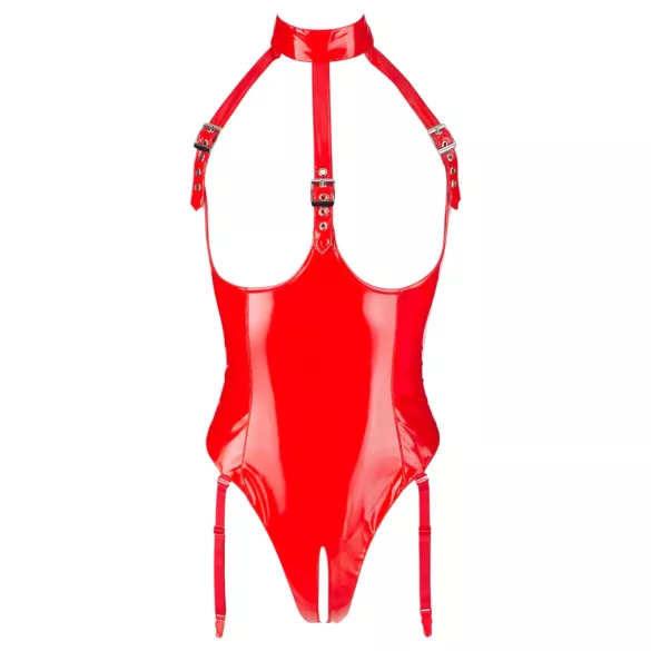 Black Level - open body met halternek - rood