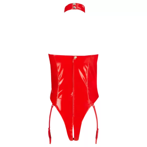 Black Level - open body met halternek - rood - M