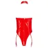 Black Level - open body met halternek - rood - M