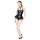 Black Level - body met halsband - zwart - L