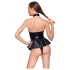 Black Level - body met halsband - zwart - L