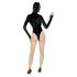 Black Velvet - Lange Mouwen Batwoman Body (Zwart)