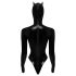 Black Velvet - Lange Mouwen Batwoman Body (Zwart)