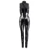 Black Level - catsuit met rits - glanzend vinyl - zwart