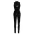 Black Level - catsuit met rits - glanzend vinyl - zwart - S