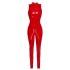 Black Level - mouwloze jumpsuit met rits (rood)