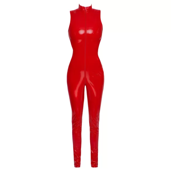 Black Level - catsuit zonder mouwen - rits - rood - L