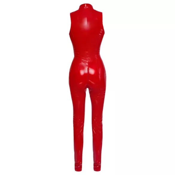 Black Level - catsuit zonder mouwen - rits - rood - L