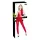 Black Level - catsuit zonder mouwen - rits - rood - M