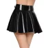 Black Level - latex minirok - zwart