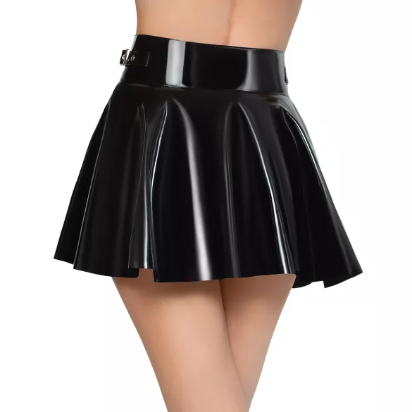 Black Level - latex minirok - zwart - M
