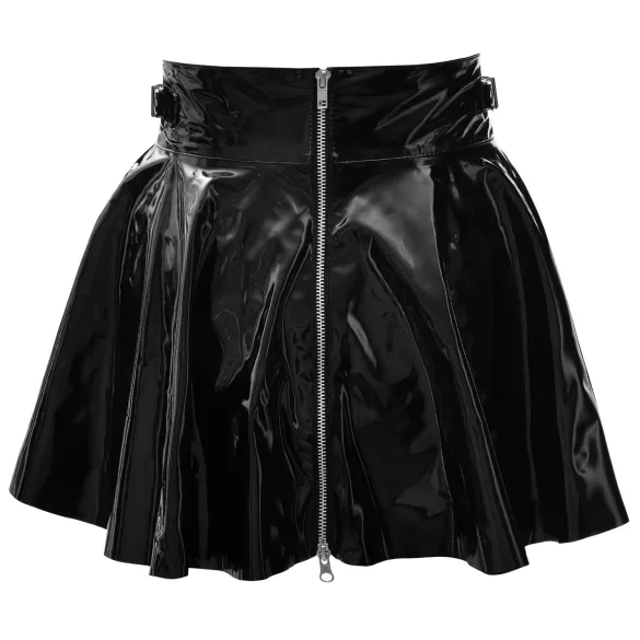 Black Level - latex minirok - zwart - M
