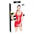 Black Level - lak mini-jurk met vetersluiting - rood