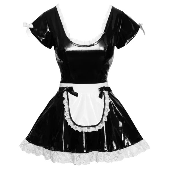 Black Level - lak kamermeisjesjurk (zwart)