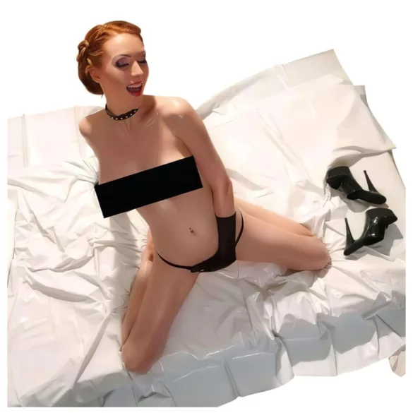 Fetish - Lakens van lakleer - 200 x 230 cm (wit)